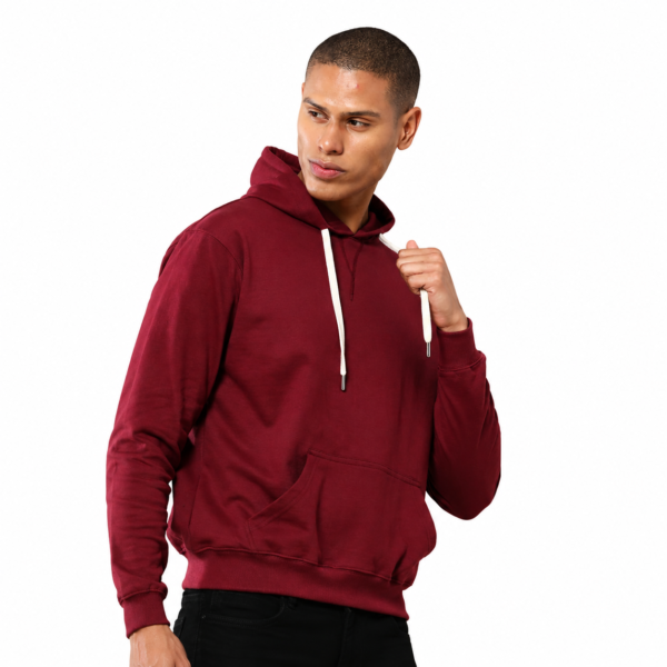 Sustainable Classic Hoodie | Premium Eco-Friendly Cotton Hoodie - Wine, XL