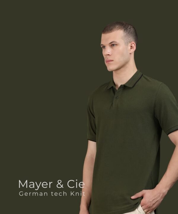 Mopra Men’s Premium PIMA Cotton Polo T-Shirt - Olive Green