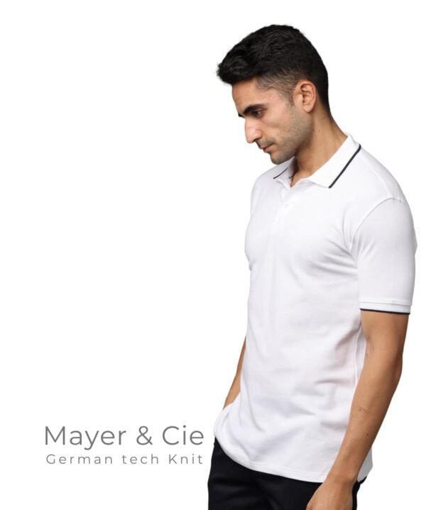 Mopra Men’s Premium PIMA Cotton Polo T-Shirt - White