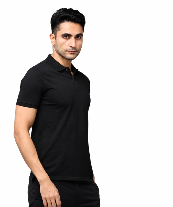 PIMA Men's Premium Crew Neck T-Shirt | Bio-Washed | Soft Touch - Black, S