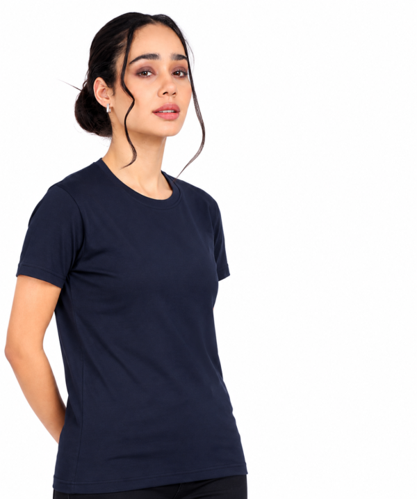 PIMA Premium Crew Neck T-Shirt | Bio-Washed | Soft Touch - Midnight Navy, S