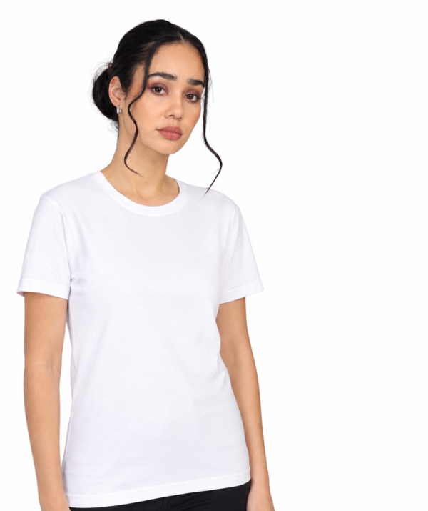 PIMA Premium Crew Neck T-Shirt | Bio-Washed | Soft Touch - White, XS