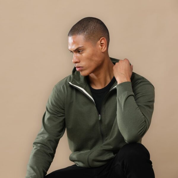 Sustainable Heather Zip Hoodie | Premium Eco-Friendly Cotton Hoodie