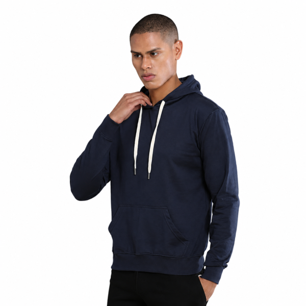 Sustainable Classic Hoodie | Premium Eco-Friendly Cotton Hoodie - Navy Blue, XL