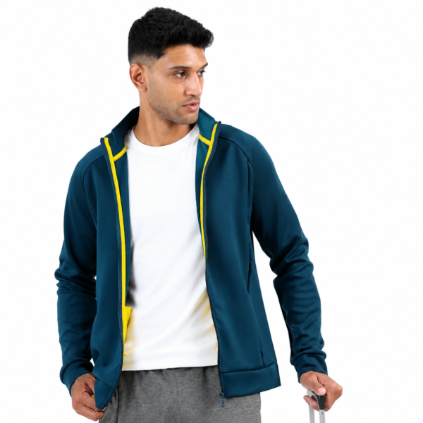 Jet-Setter Travel Jacket | Quick Dry Stretch Jacket - Teal Blue, XL